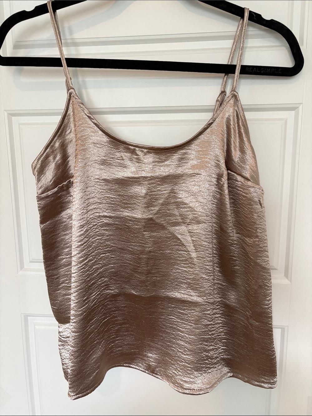 Old Navy Champagne Satin Cami in Shimmery Taupe
